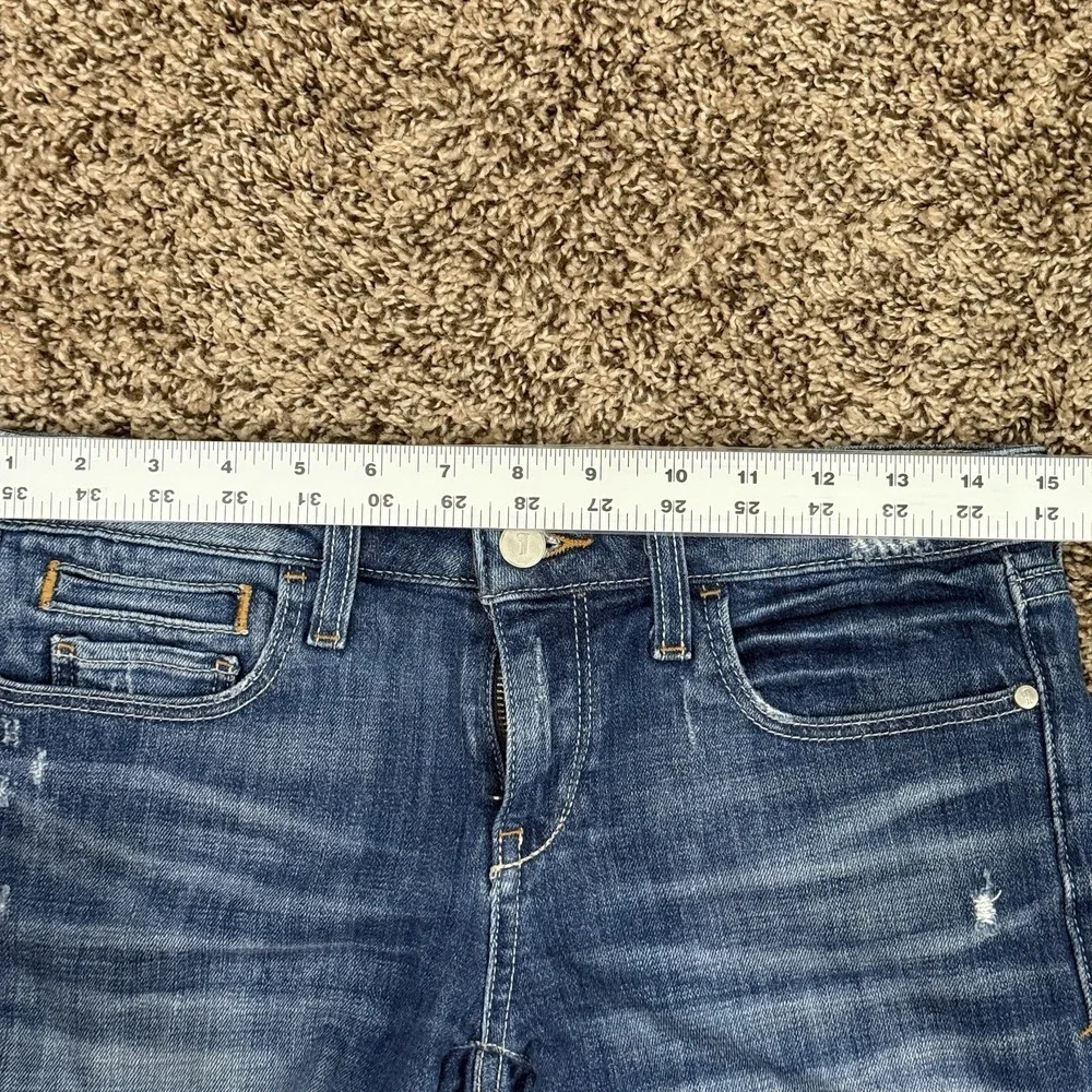 Anthropologie Pilcro the Letterpress Stet Jean Shorts Size 25 Roll-Up Denim Blue - Picture 7 of 7